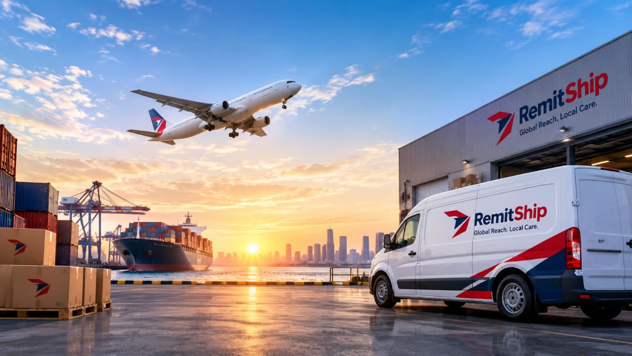 RemitShip international shipping services